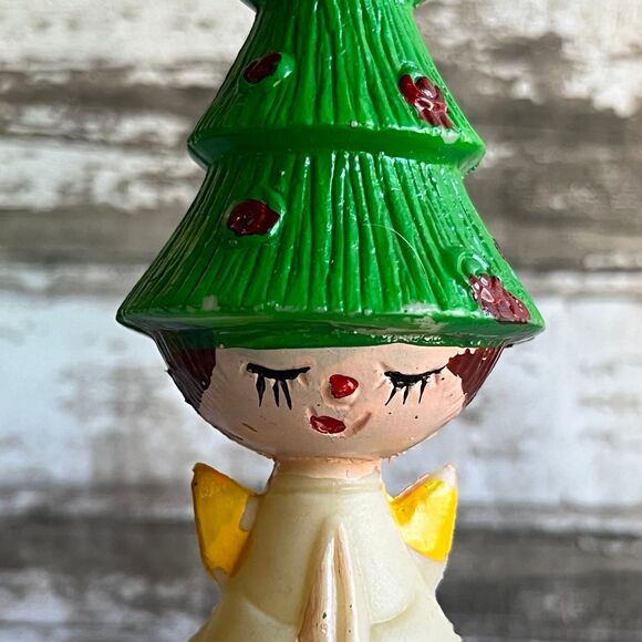 Vintage Christmas Tree Angel Ornament - Picture 2 of 9